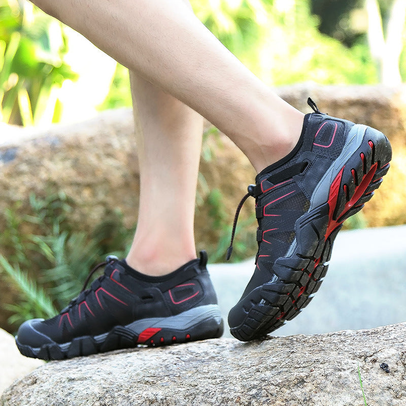 Men Outdoor Sports Water Mesh Breathable Sneakers Fishing Rubber