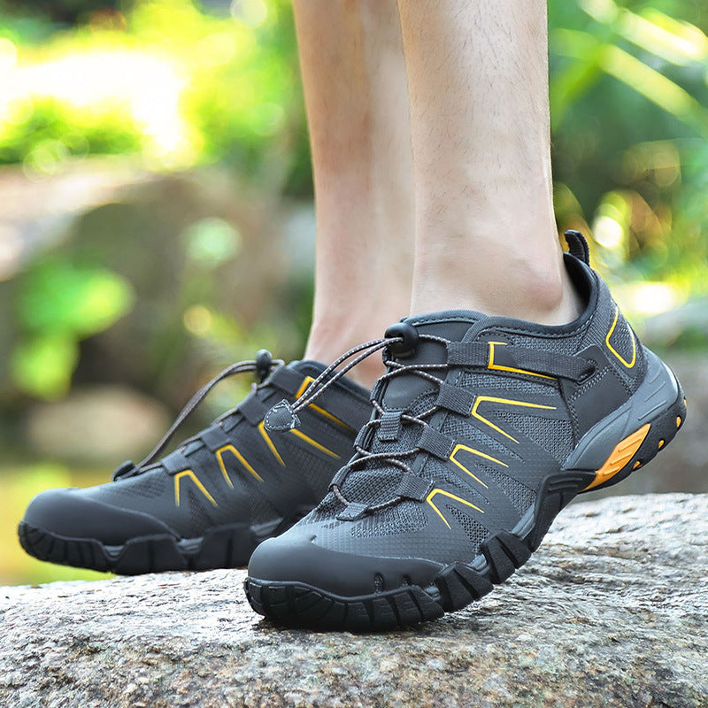 Men Outdoor Sports Water Mesh Breathable Sneakers Fishing Rubber