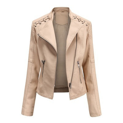 Women's Short Leather Jacket