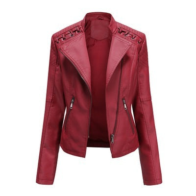 Women's Short Leather Jacket