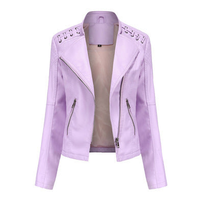 Women's Short Leather Jacket