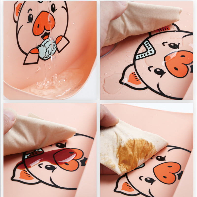Kids Saliva Waterproof Bibs Silicone Super Soft Food Rice Pockets
