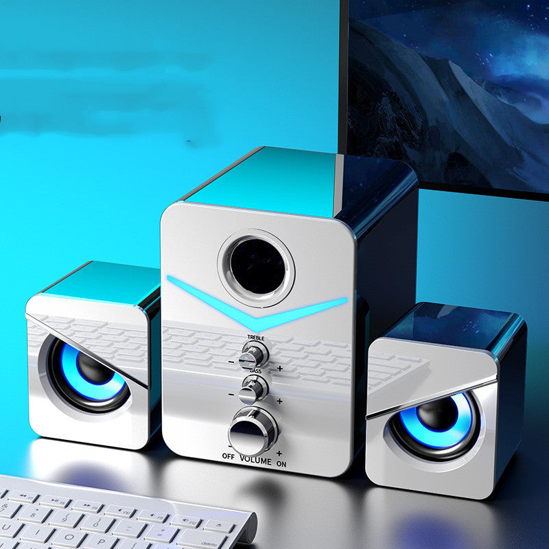 Soundbar-Lautsprecher für Desktop-Computer mit stylischem Augen-Design