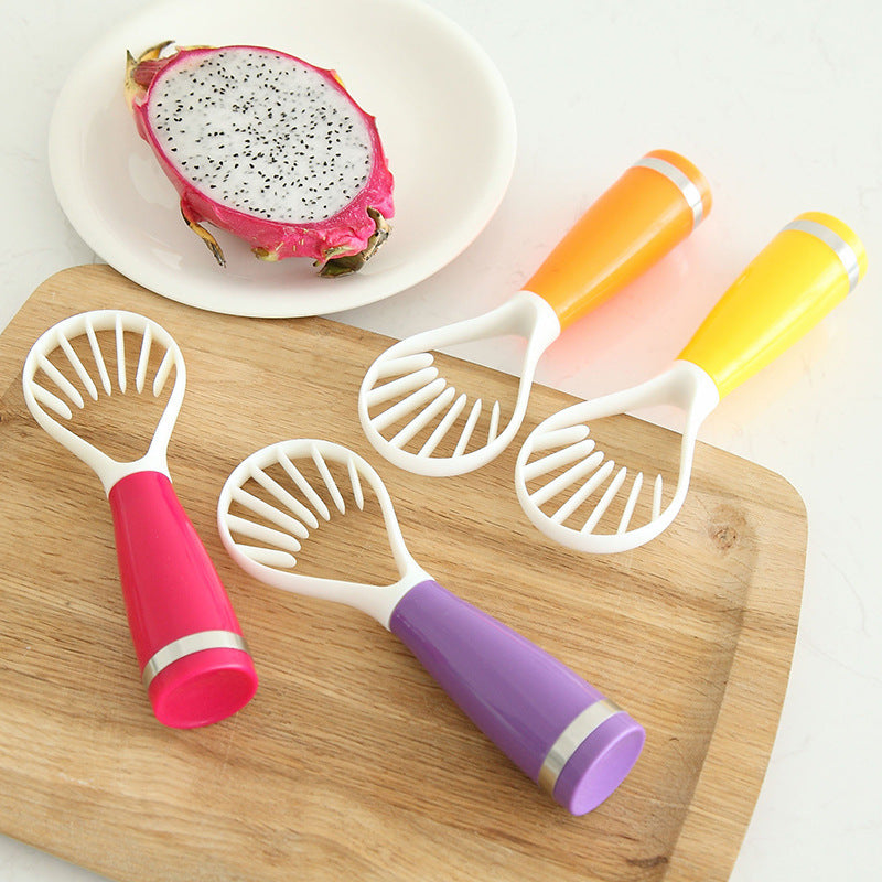 Multi-fruit Slicer Flesh Digging Spoon Melon Go Fruit Capsule Kiwi Dragon Fruit Cut Into Strips