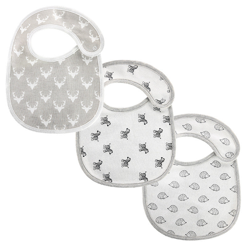 Three pack of waterproof Baby saliva towels