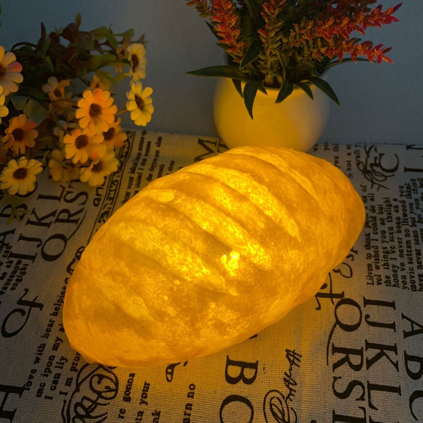 A Yukiko Morita Pampshade Toast, Bread, Croissant & Baguette Lamps