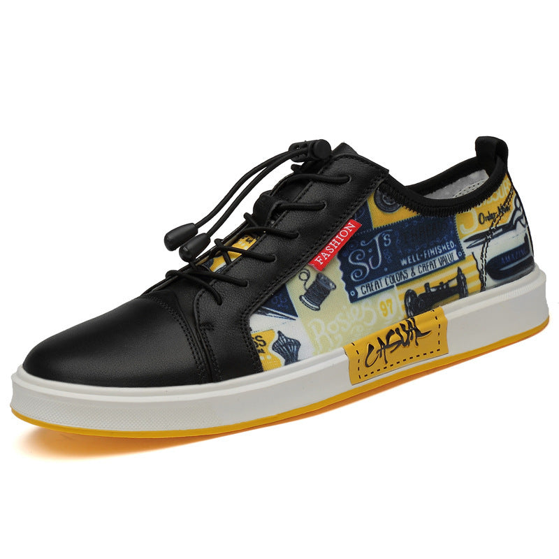 Men'S Low-Top Fashion All-Match Leather Sneakers