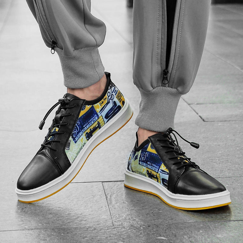 Men'S Low-Top Fashion All-Match Leather Sneakers
