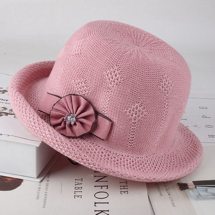 Blumen gestrickte Damen Sonnenhüte