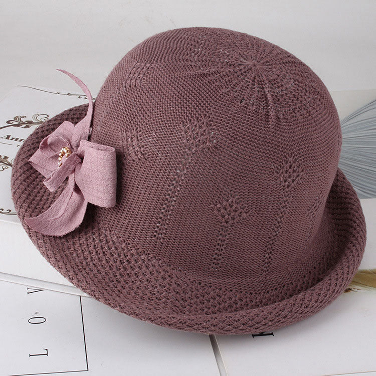 Blumen gestrickte Damen Sonnenhüte
