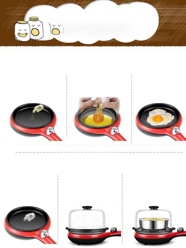Household Breakfast Stainless Steel Egg Steamer Omelette Making Device