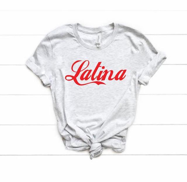 Latina Red Print Damen T-Shirts Baumwolle Casual Lustiges T-Shirt