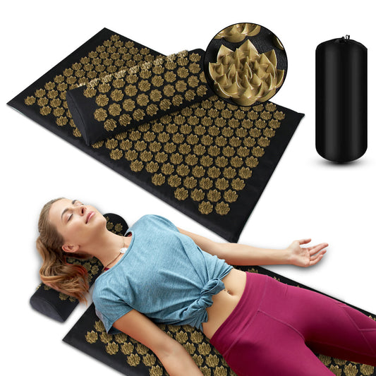 Acupressure Massage Mat With Needles Set Back Massager For Neck