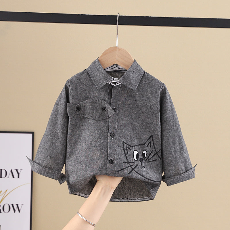 Pure Cotton Thin Children'S Spring And Autumn Children'S t Shirt