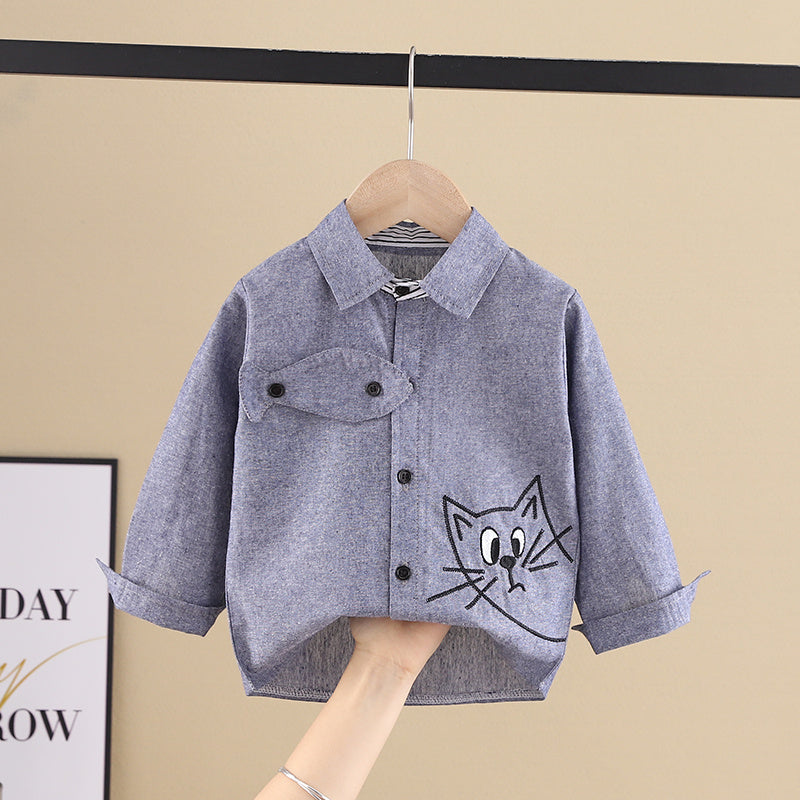 Pure Cotton Thin Children'S Spring And Autumn Children'S t Shirt