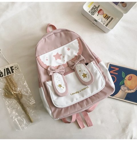 Cute Bunny Ears Bowknot Backpack