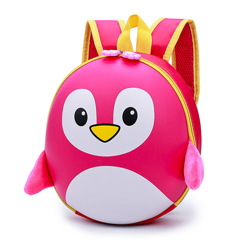 Children Cartoon Penguin Hard Shell School Bag