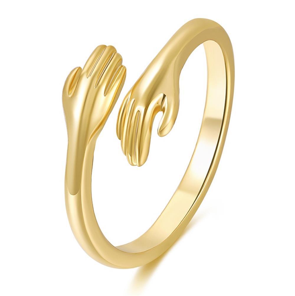 Hug Gesture 18K Gold Ring