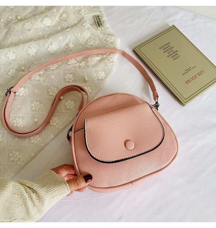 PU shoulder retro messenger bag
