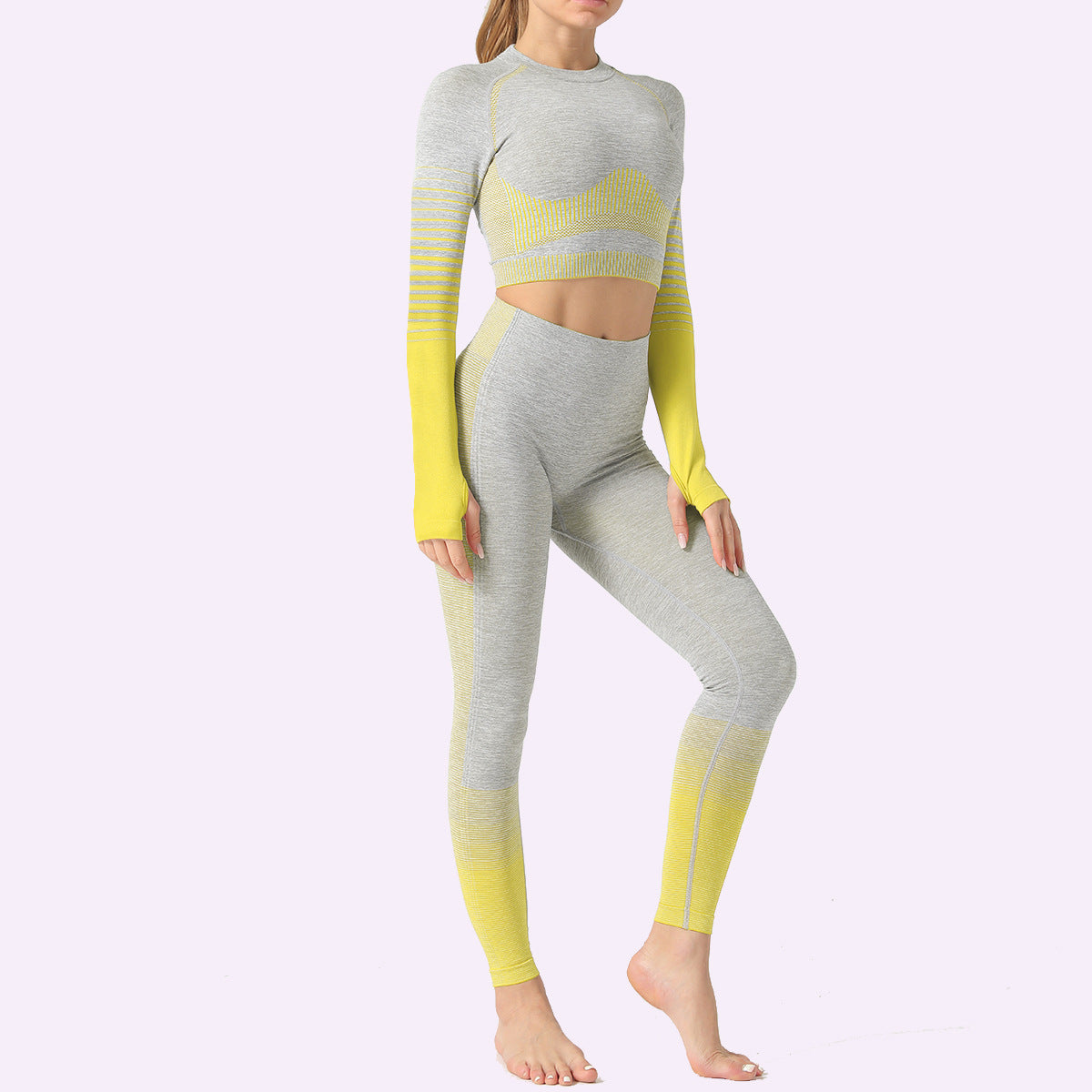 LANTECH Women Yoga Gym Fitness Athletic 2 Pcs Sports Suits Set
