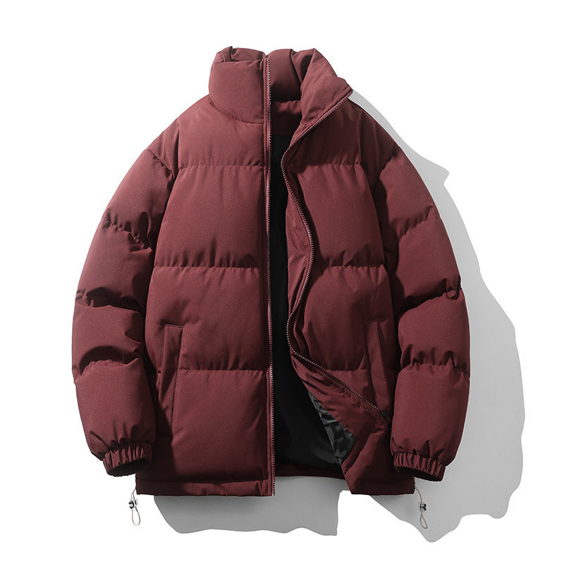 Men's Stand Collar Loose And Warm Down Coat