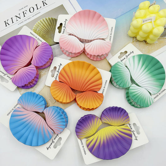 Gradient Frosted Hair Clip Set