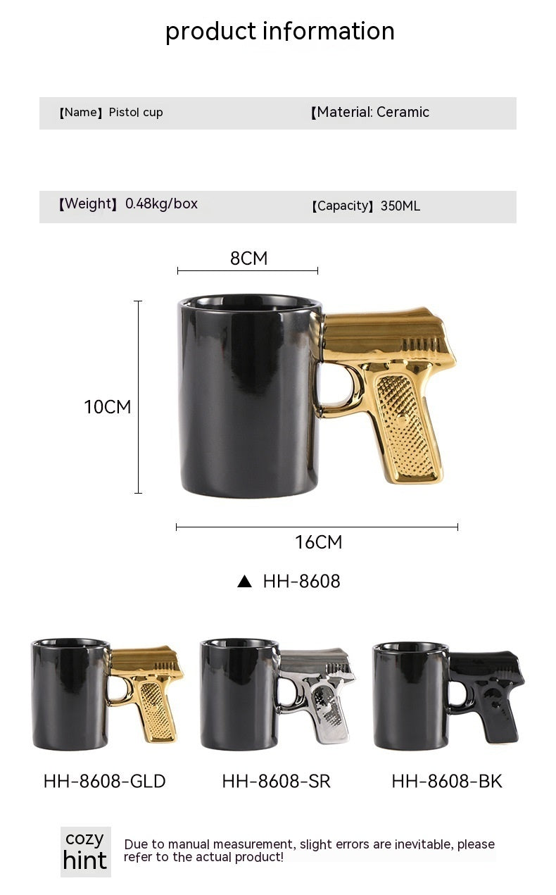 Gun Handle 3D Creative Ceramic Mug