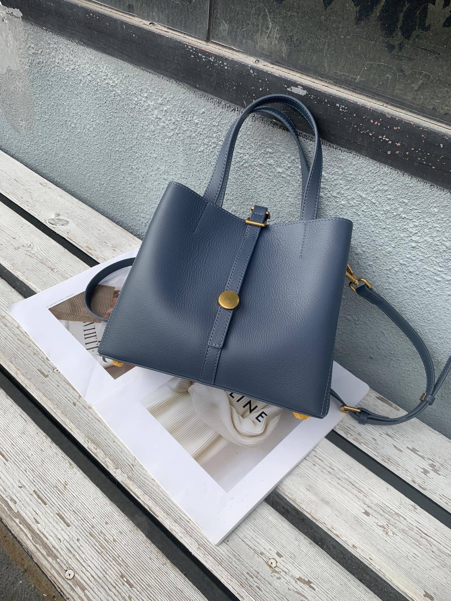First Layer Rindsleder Tote Echtes Leder Damen