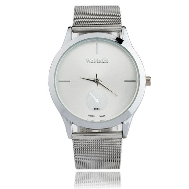 Mode Legierung Gürtel Mesh Minimalistischen Stil relogio feminino saat Uhr für frauen