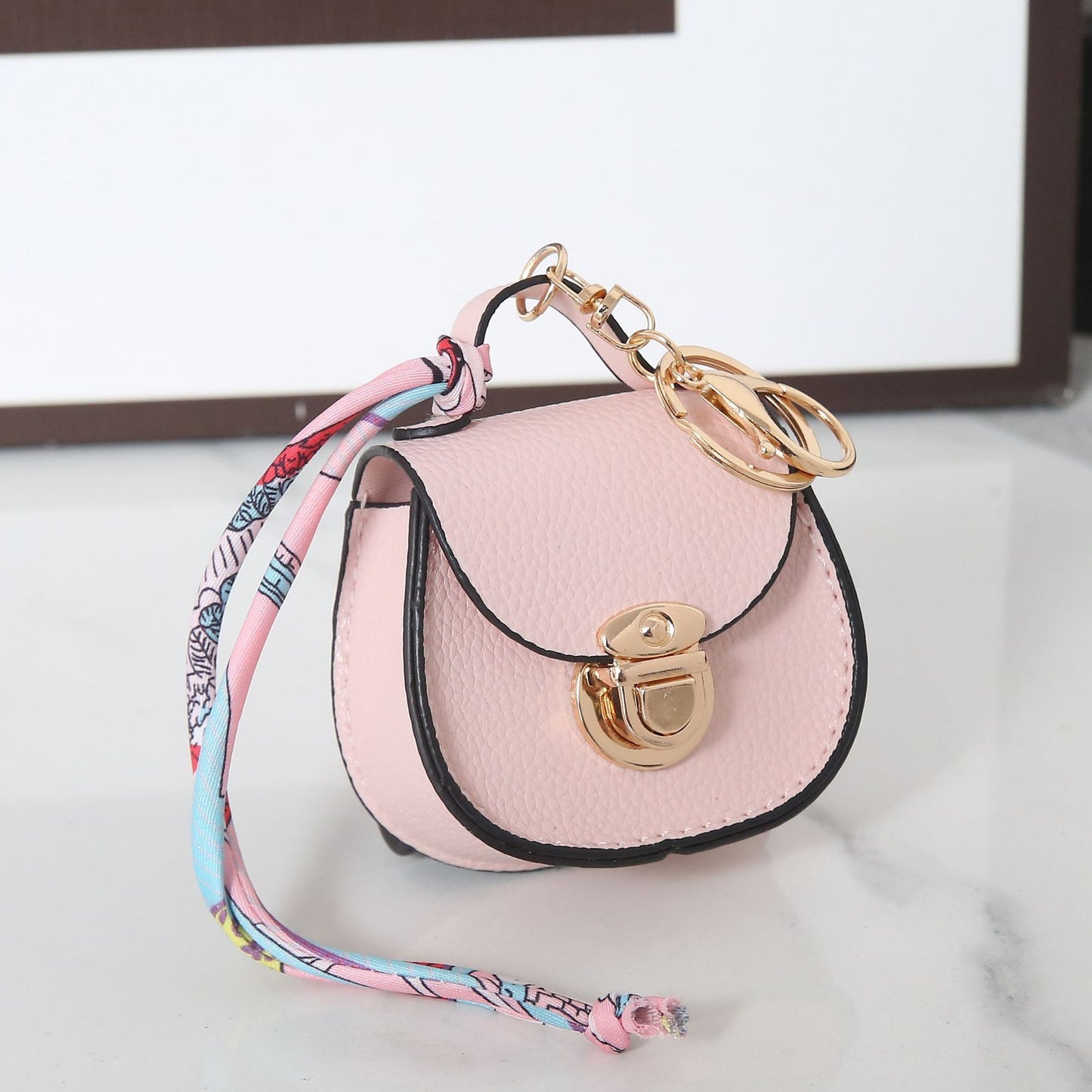 Small Coin Style Purse Pendant Multifunctional Keychain Bag