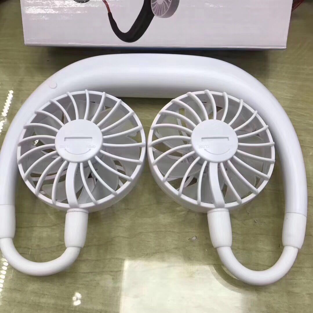 充電式ポータブル怠惰な扇風機学生用デスクトップ扇風機吊り下げ式首かけ扇風機