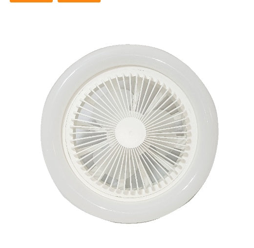 26cm丸型リモコン付きシーリングファン(E27 30W LEDランプ付き)吊り下げファン