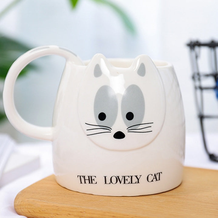 400ml Korean cute cat head cupp