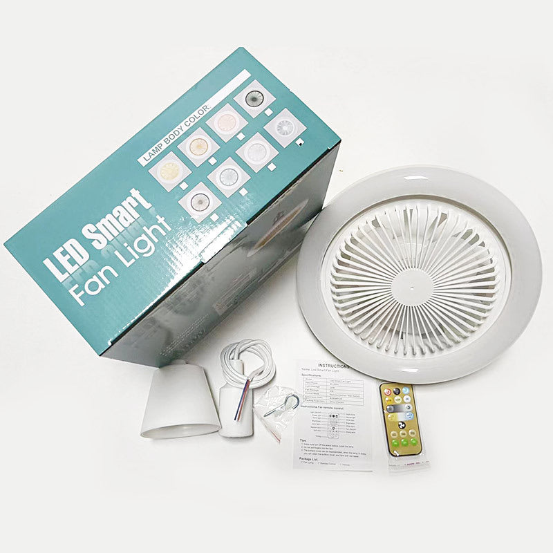 26cm丸型リモコン付きシーリングファン(E27 30W LEDランプ付き)吊り下げファン