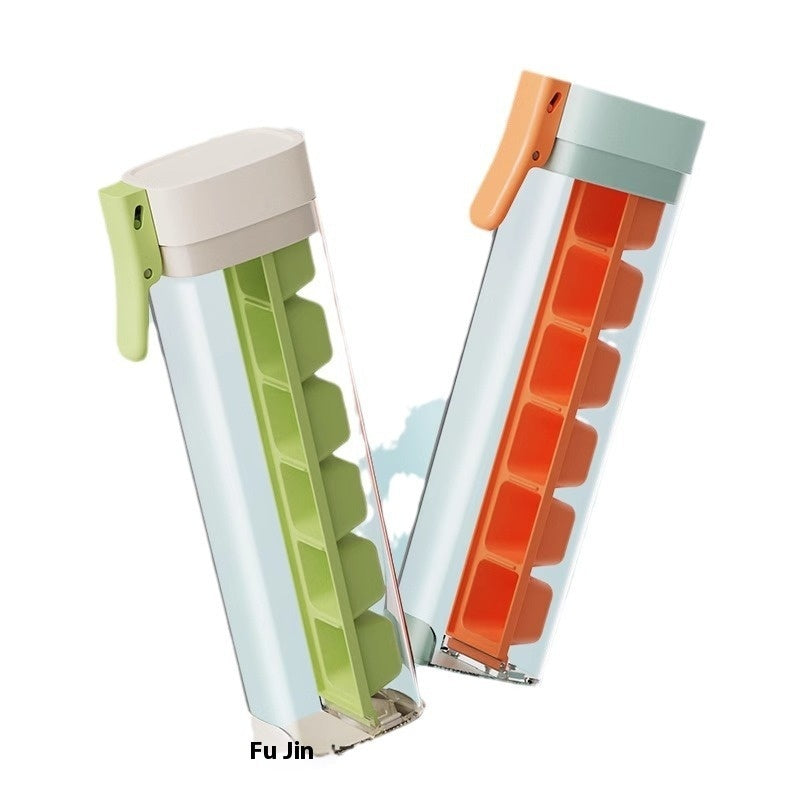 Press Ice Tray Ice Cube Maker Ice Tray Mold With Storage Box