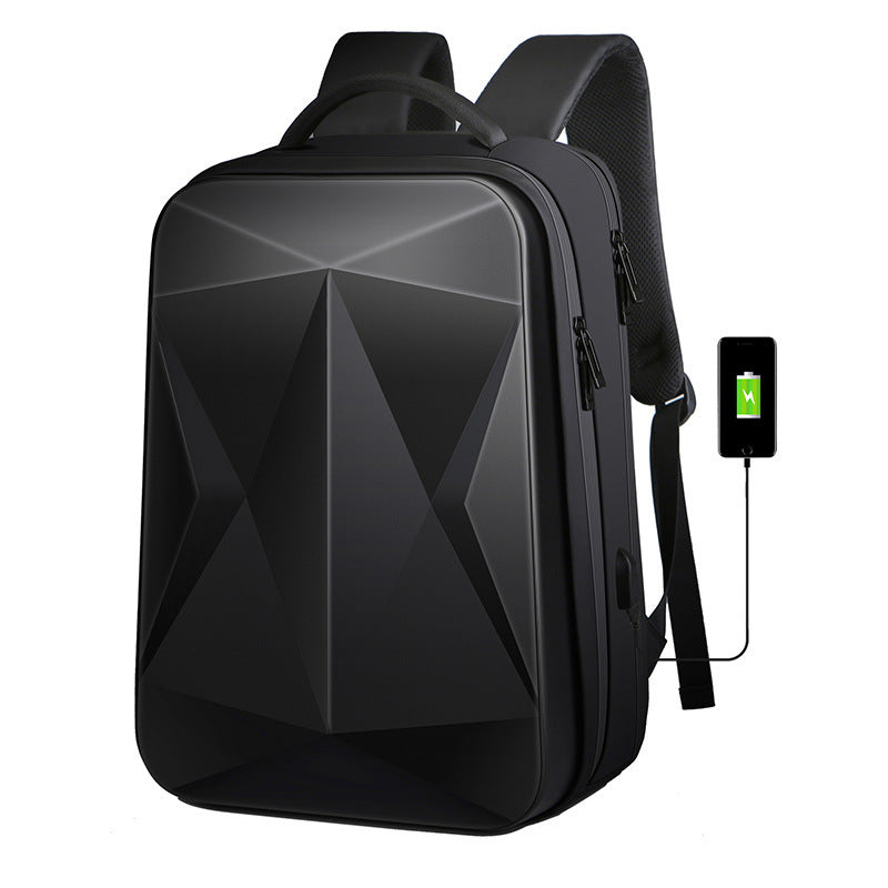Fashion Rhombus Hard Shell Doppelschulter Großraum Business Rucksack