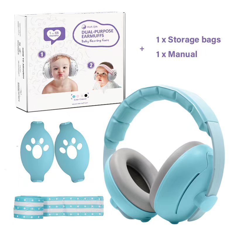 Baby Earmuffs Dual-purpose Head-mounted Noise Sleep Protection