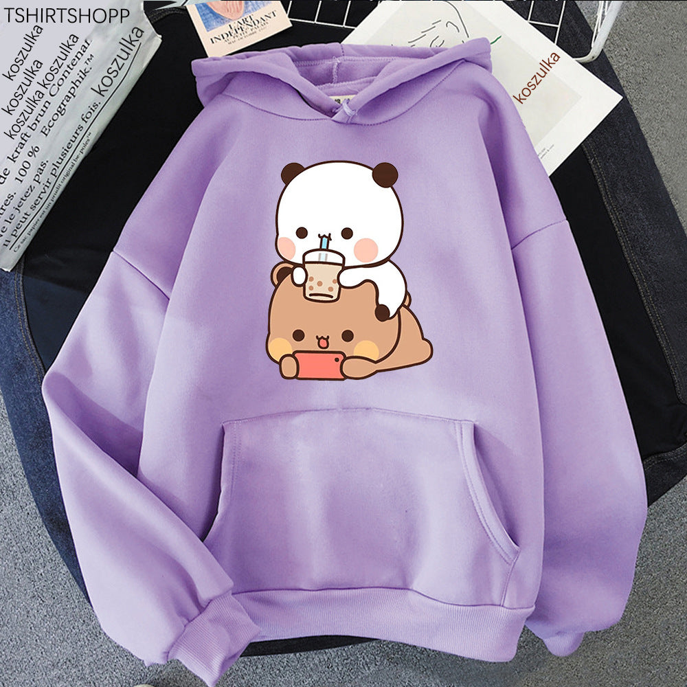 Bubu And Dudu パーカー レディース 美的グラフィック 楽しい かわいい