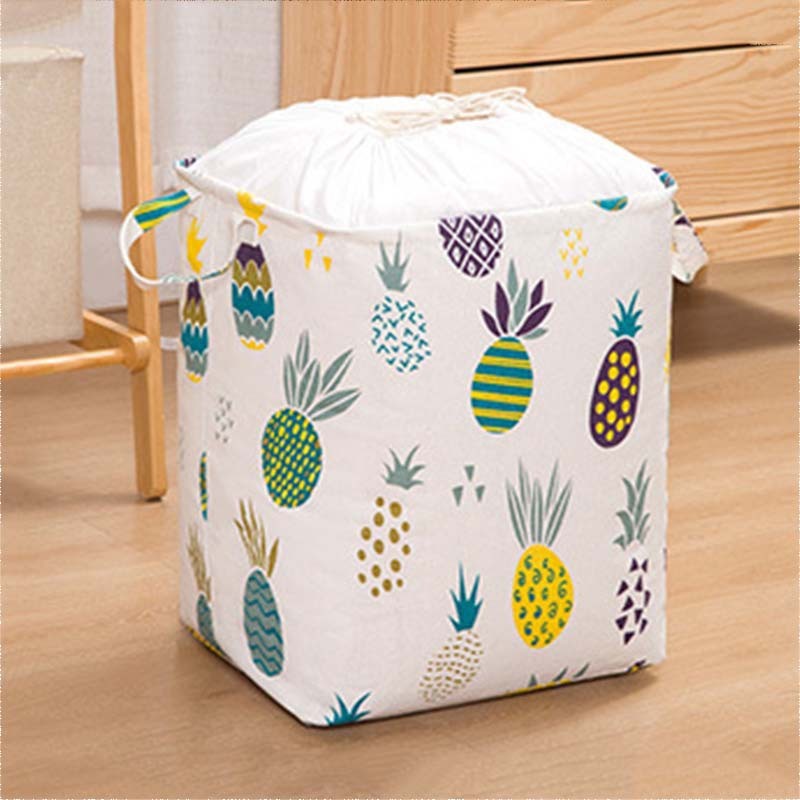 Quilt Storage Bag Folding Drawstring Dirty Clothes Basket