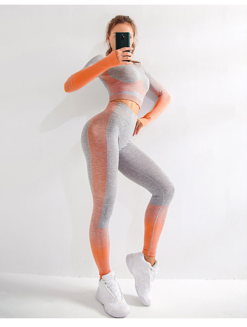 LANTECH Women Yoga Gym Fitness Athletic 2 Pcs Sports Suits Set