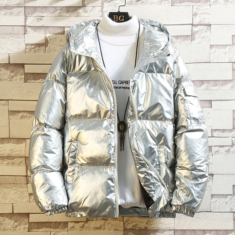 Hooded bright cotton Men Jacket