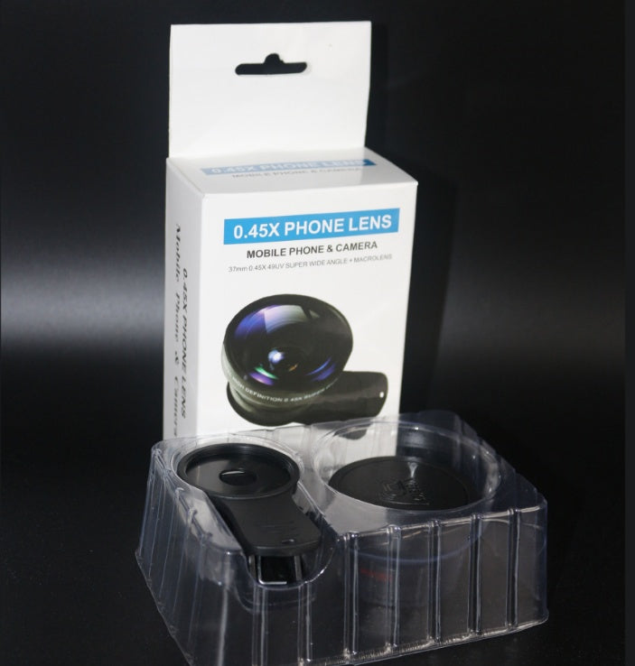 Phone Lens kit 0.45x Super Wide Angle & 12.5x Super Macro Lens HD