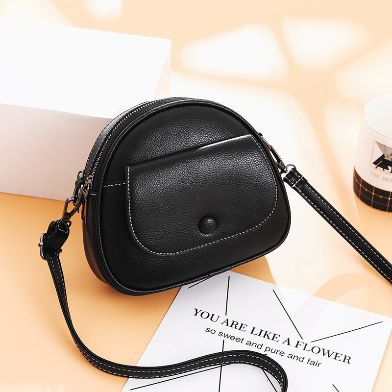 PU shoulder retro messenger bag