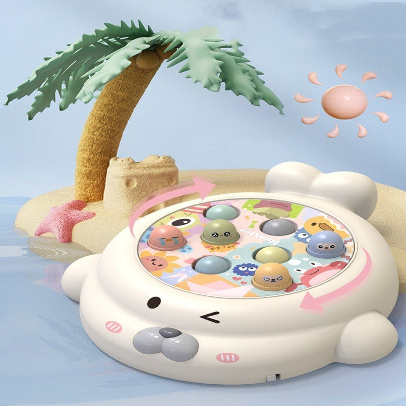 子供用パズルミュージックランプ電気地面マウスおもちゃ