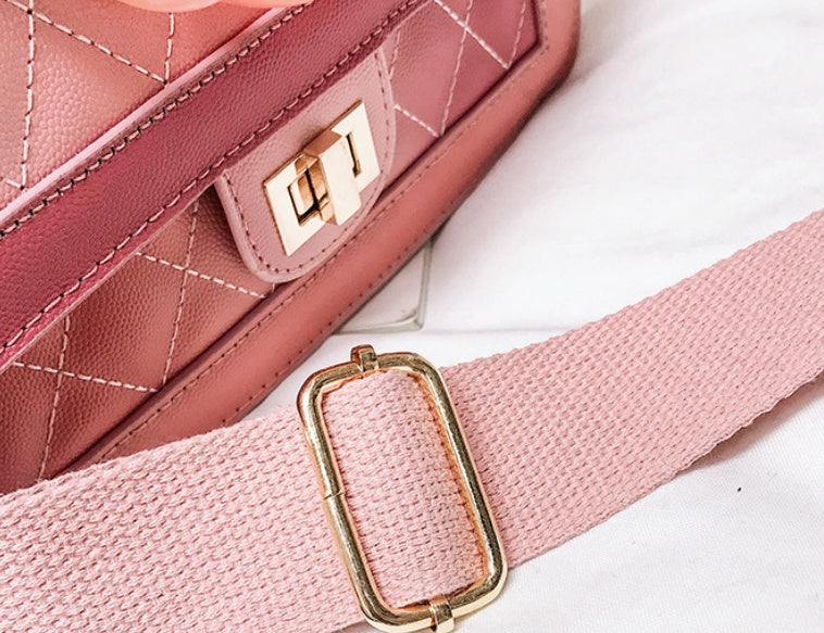 Small fragrance rhombic retro handbags gradient chain shoulder bag