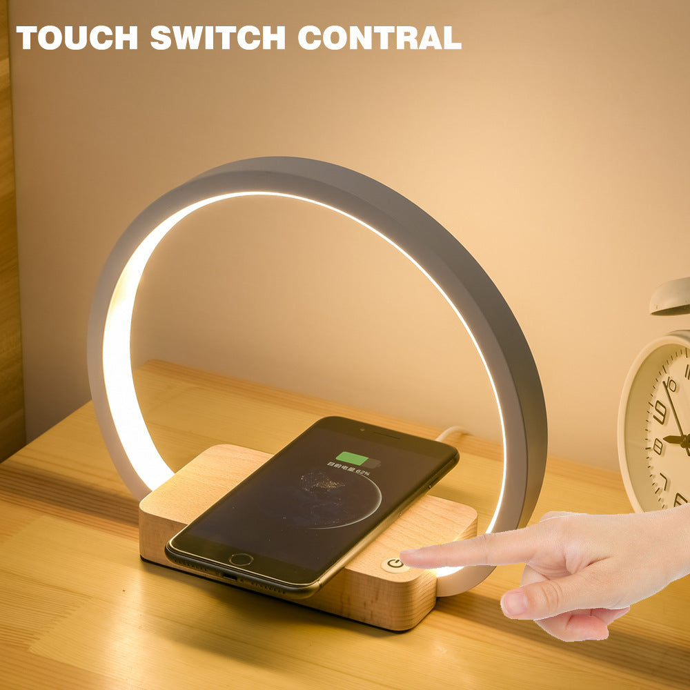 Multifunctional table lamp with Wireless Charger