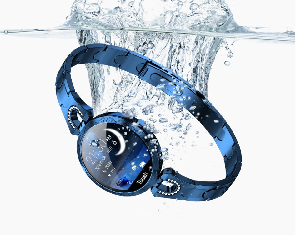 Mode Damen Smart Watch Wasserdicht Tragbarer Herzfrequenzmesser