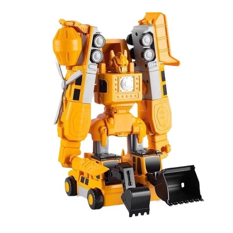 Magnetic Deformation Transformer Engineering Car Children's Toy