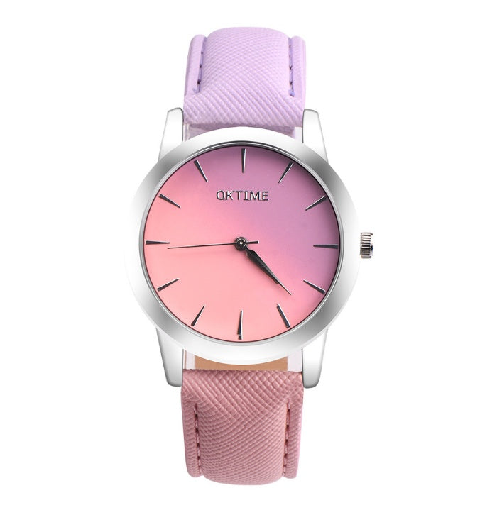 Mode Lässig Retro Regenbogen Design Uhr Frauen Analog Quarz Armbanduhren Uhr Elegante Dame Armbanduhr Frau Zeit