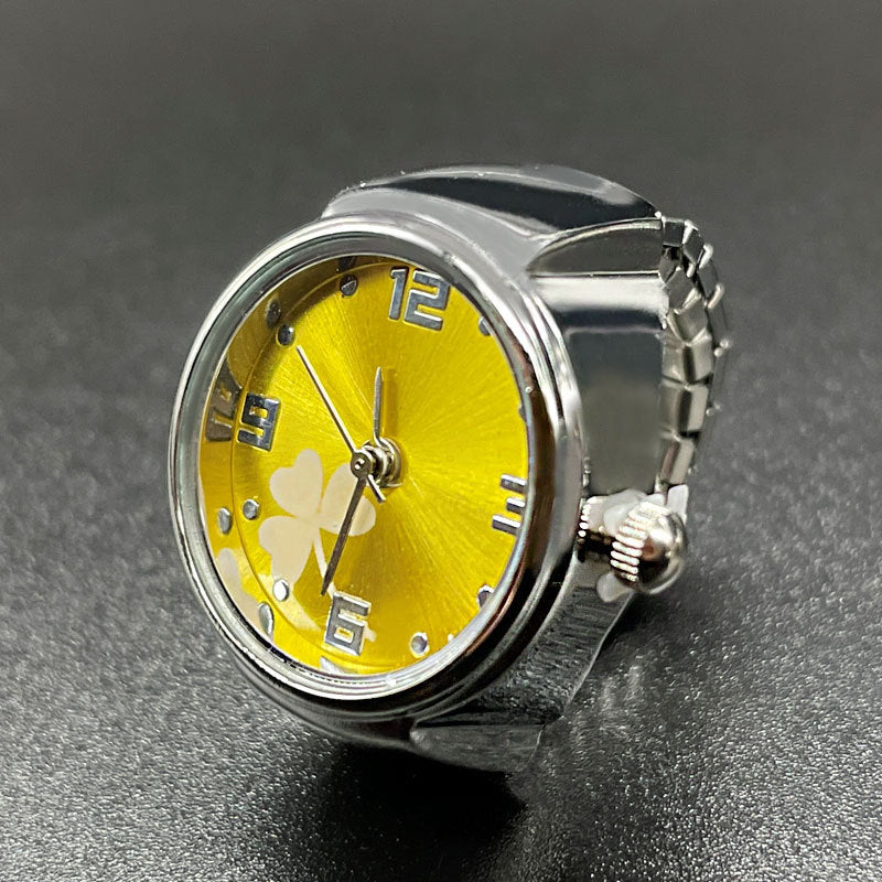 Simple All-match Fashion Women Alloy Shell Ring Watch
